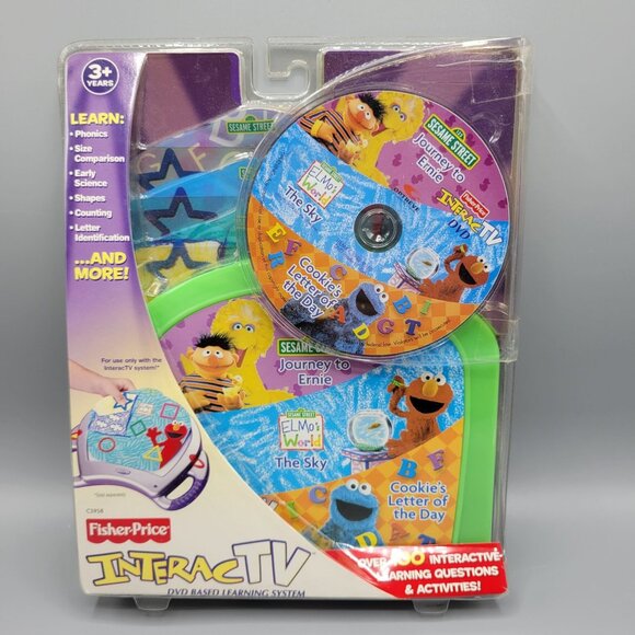 Vintage 2003 Fisher-Price InteracTV Sesame Street DVD Learning System READ - Picture 1 of 12